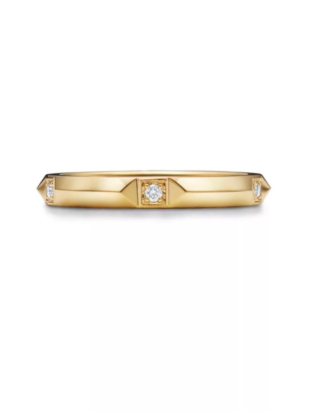 New Tiffany True® Band Ring 18K Yellow Gold size 8 - Picture 2 of 3